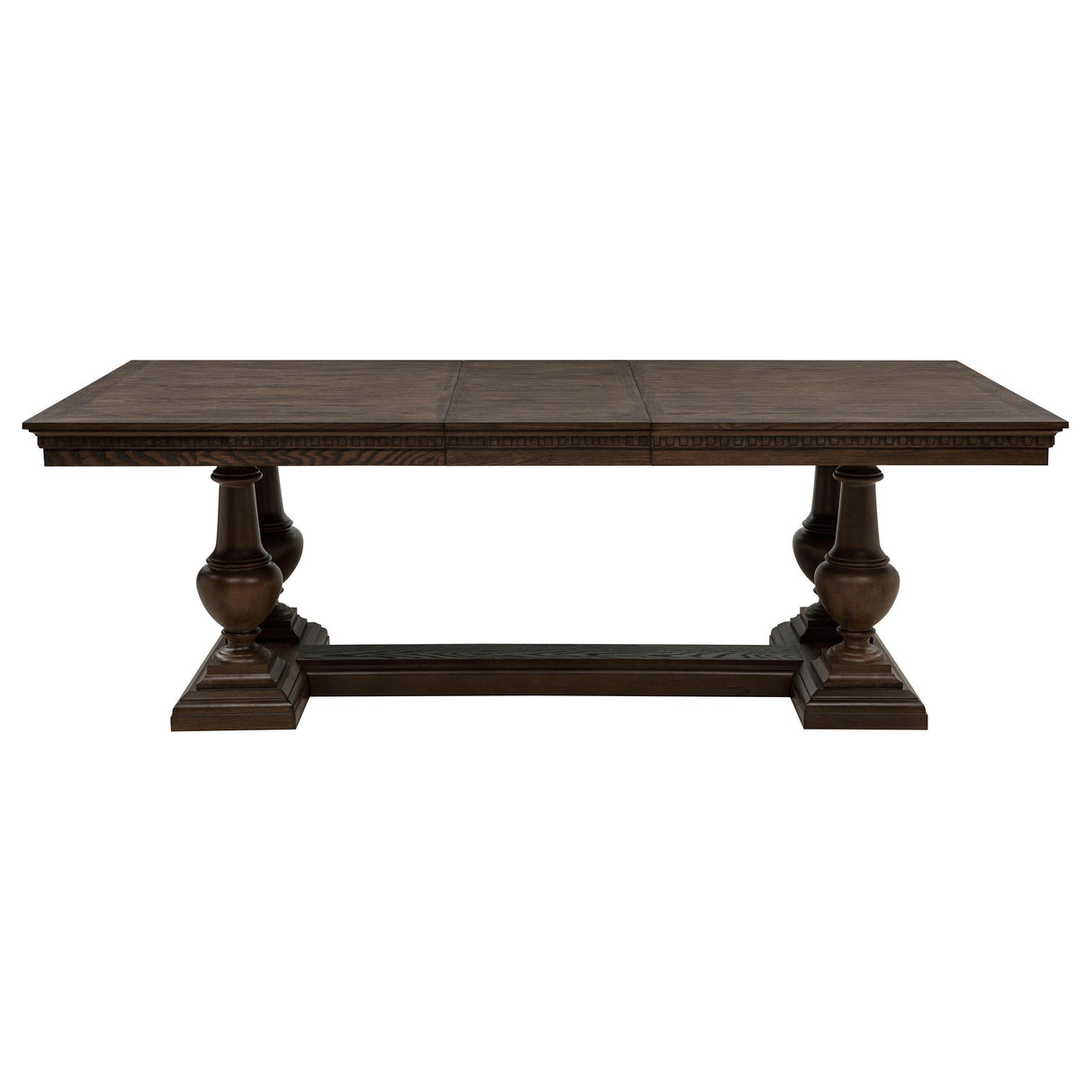 Ridgewell Dark Oak Rectangular Trestle Dining Table from Coaster - Luna Furniture