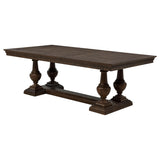 Ridgewell Dark Oak Rectangular Trestle Dining Table from Coaster - Luna Furniture