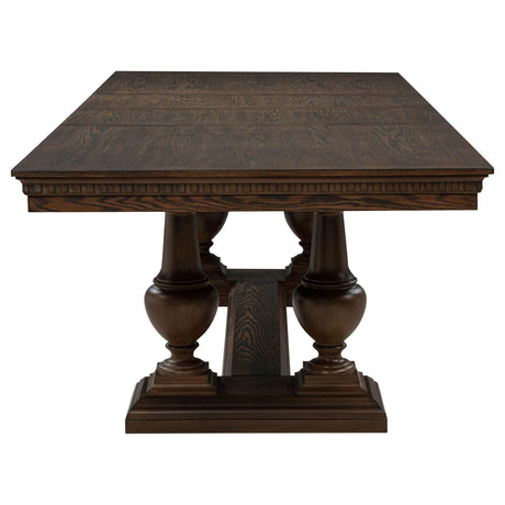 Ridgewell Dark Oak Rectangular Trestle Dining Table from Coaster - Luna Furniture