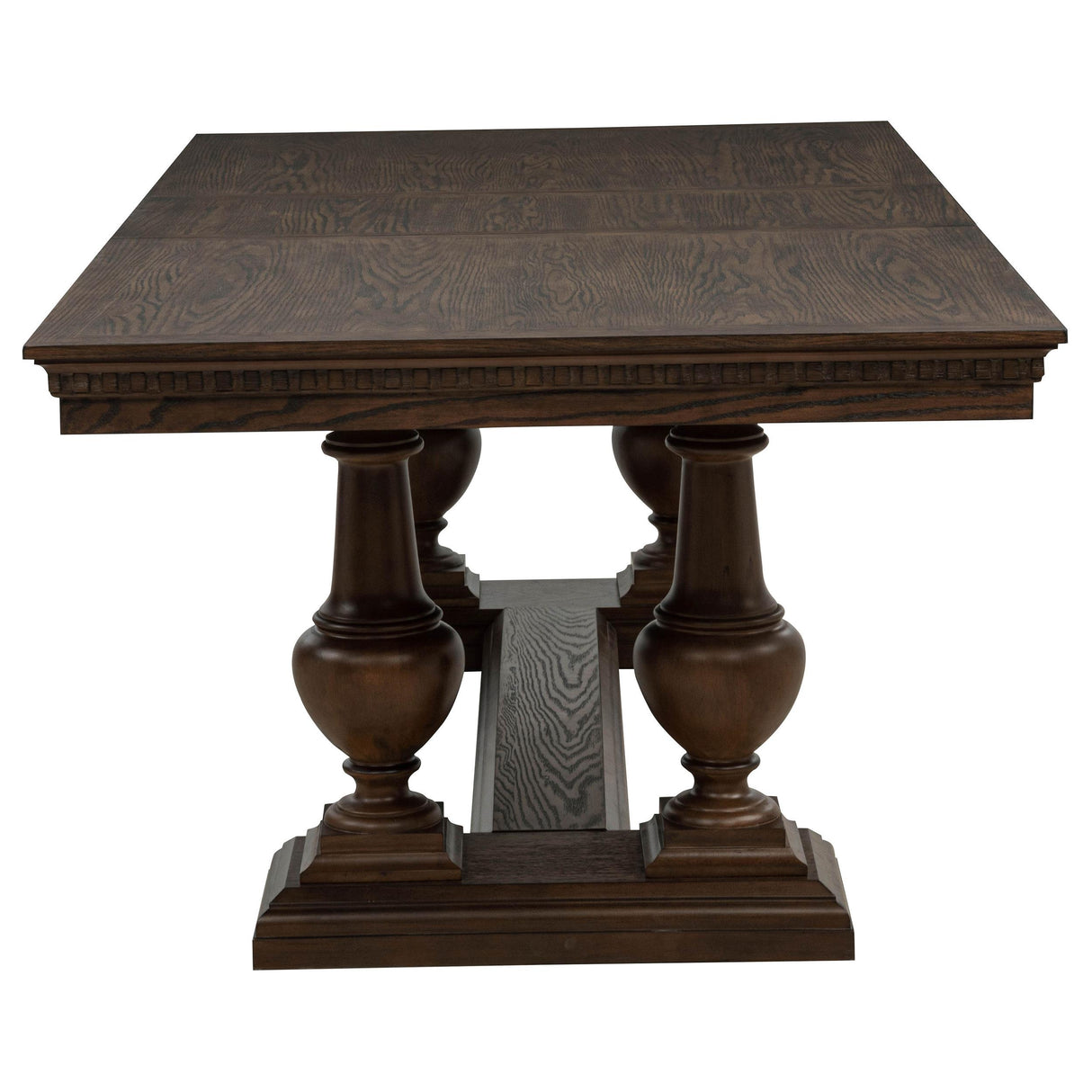 Ridgewell Dark Oak Rectangular Trestle Dining Table from Coaster - Luna Furniture