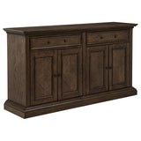 Ridgewell Dark Oak 2-drawer 4-door Dining Server from Coaster - Luna Furniture
