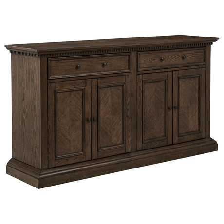 Ridgewell Dark Oak 2-drawer 4-door Dining Server from Coaster - Luna Furniture