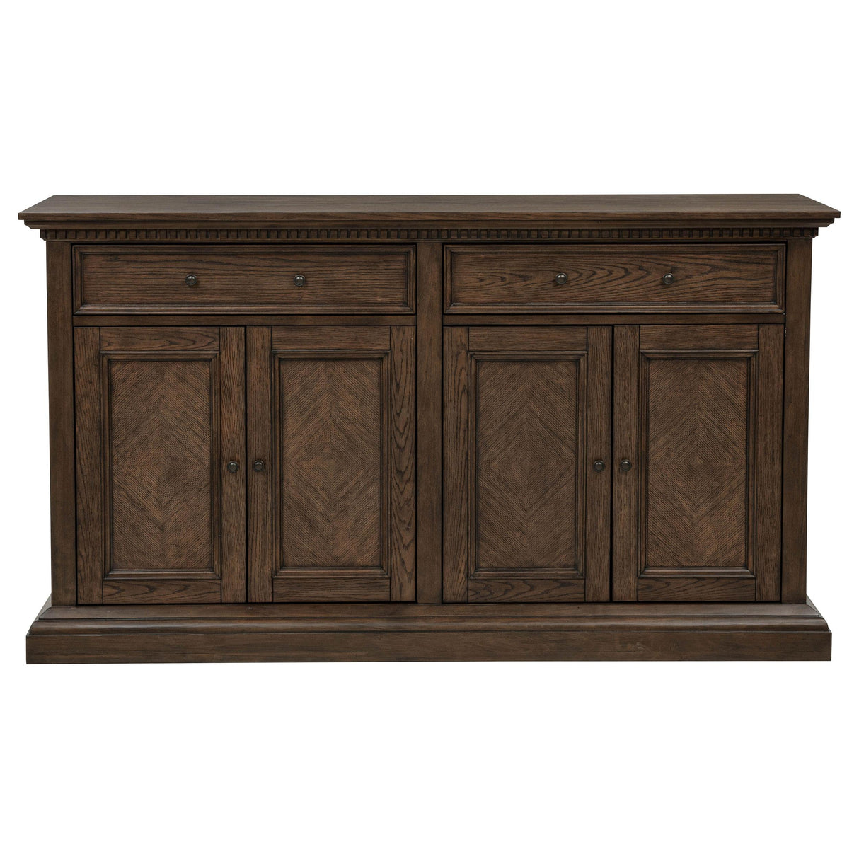 Ridgewell Dark Oak 2-drawer 4-door Dining Server from Coaster - Luna Furniture