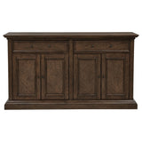 Ridgewell Dark Oak 2-drawer 4-door Dining Server from Coaster - Luna Furniture