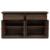 Ridgewell Dark Oak 2-drawer 4-door Dining Server from Coaster - Luna Furniture