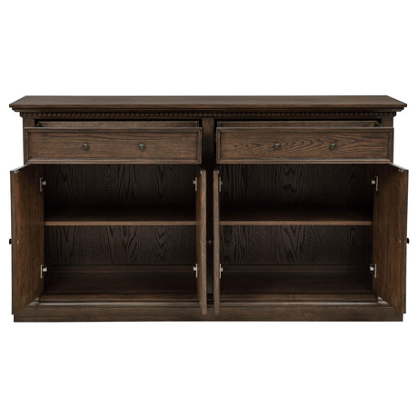 Ridgewell Dark Oak 2-drawer 4-door Dining Server from Coaster - Luna Furniture