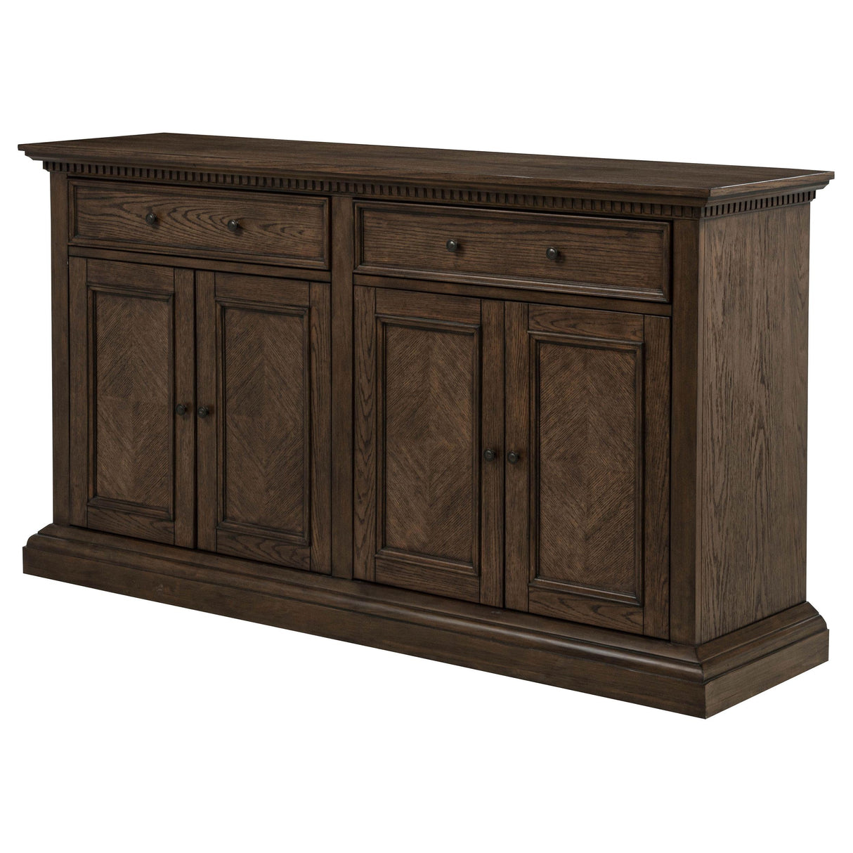 Ridgewell Dark Oak 2-drawer 4-door Dining Server from Coaster - Luna Furniture