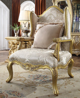 HD-105 Metallic Bright Gold Chair from Homey Design - Luna Furniture