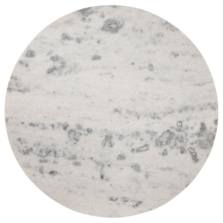 Ortega Natural Round 46-inch Marble Top Wood Dining Table from Coaster - Luna Furniture