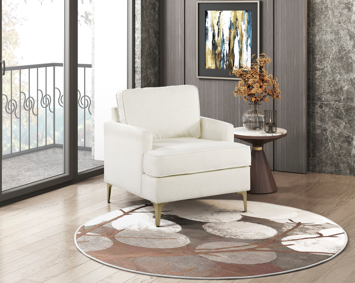 Colette Beige Accent Chair from Homelegance - Luna Furniture
