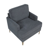 Colette Dark Gray Accent Chair from Homelegance - Luna Furniture