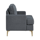 Colette Dark Gray Accent Chair from Homelegance - Luna Furniture