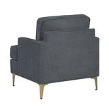 Colette Dark Gray Accent Chair from Homelegance - Luna Furniture