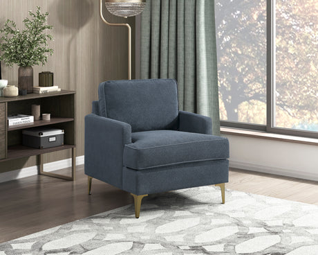 Colette Dark Gray Accent Chair from Homelegance - Luna Furniture