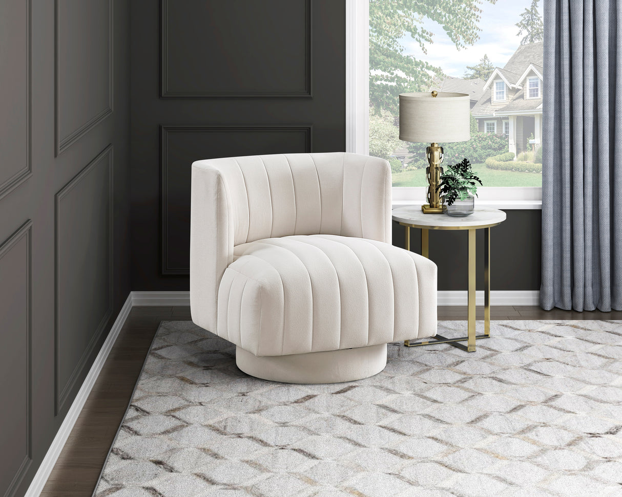 Joyce Aqua Swivel Chair from Homelegance - Luna Furniture