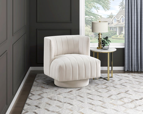 Joyce Aqua Swivel Chair from Homelegance - Luna Furniture