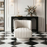 Joyce Aqua Swivel Chair from Homelegance - Luna Furniture