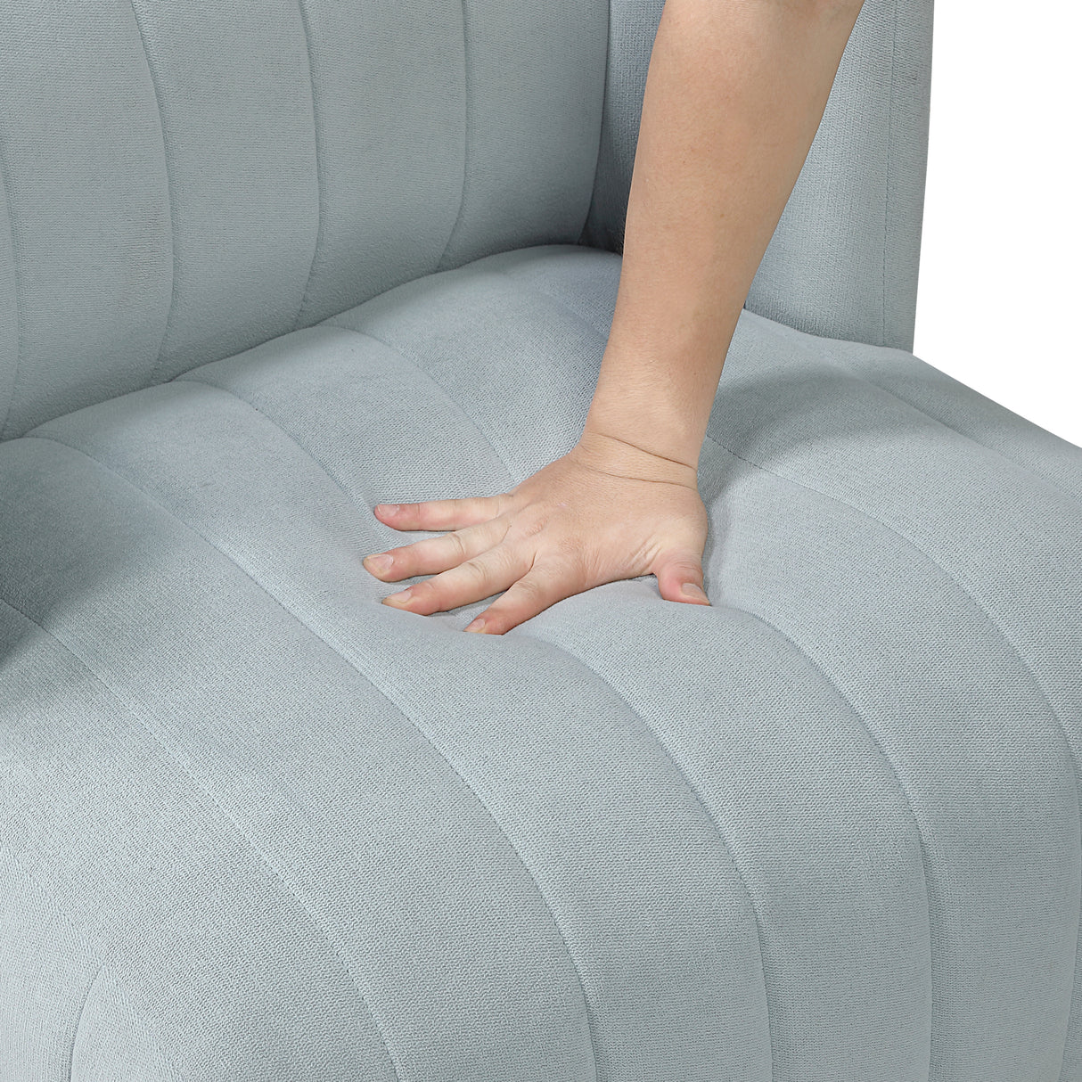 Joyce Aqua Swivel Chair from Homelegance - Luna Furniture