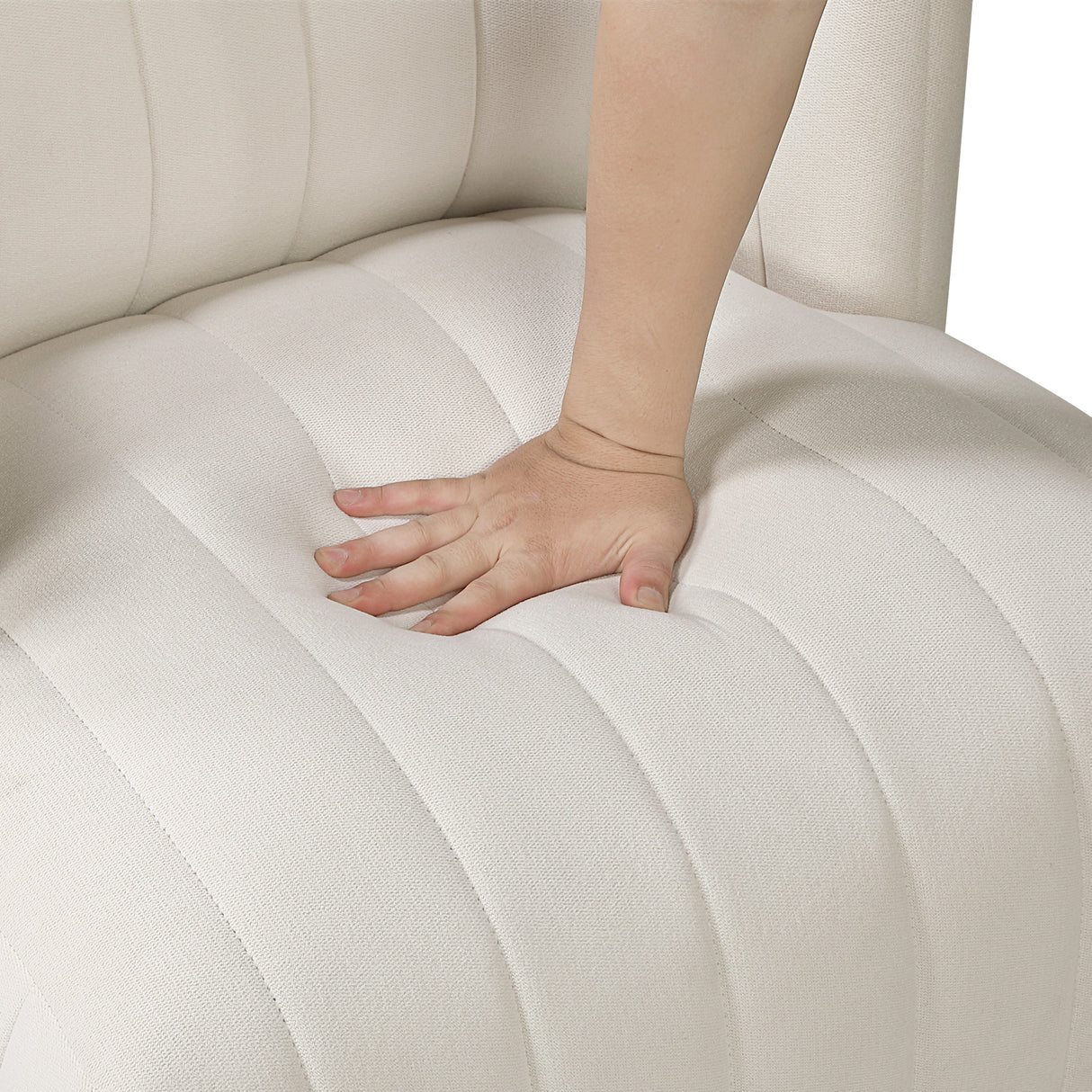 Joyce Beige Swivel Chair from Homelegance - Luna Furniture