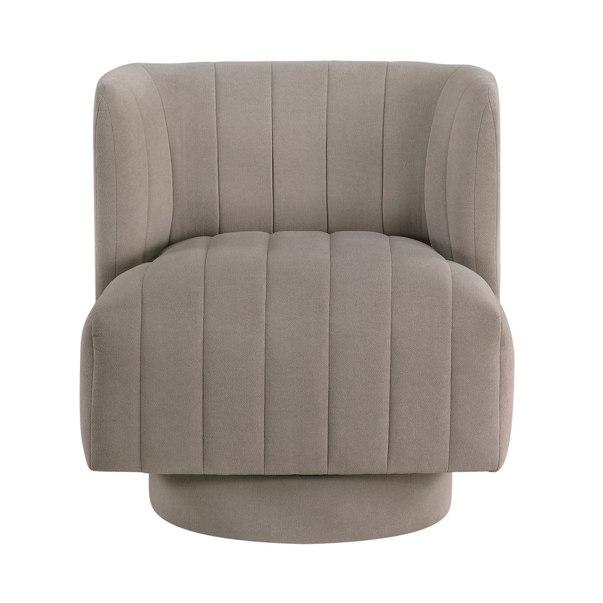 Joyce Taupe Swivel Chair from Homelegance - Luna Furniture