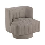 Joyce Taupe Swivel Chair from Homelegance - Luna Furniture