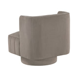 Joyce Taupe Swivel Chair from Homelegance - Luna Furniture