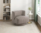 Joyce Taupe Swivel Chair from Homelegance - Luna Furniture