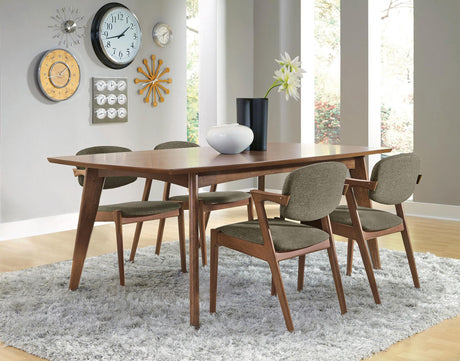 Malone Dark Walnut and Gray 5-Piece Dining Set from Coaster - Luna Furniture