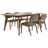 Malone Dark Walnut and Gray 5-Piece Dining Set from Coaster - Luna Furniture