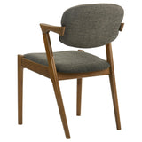 Malone Dark Walnut and Gray 5-Piece Dining Set from Coaster - Luna Furniture
