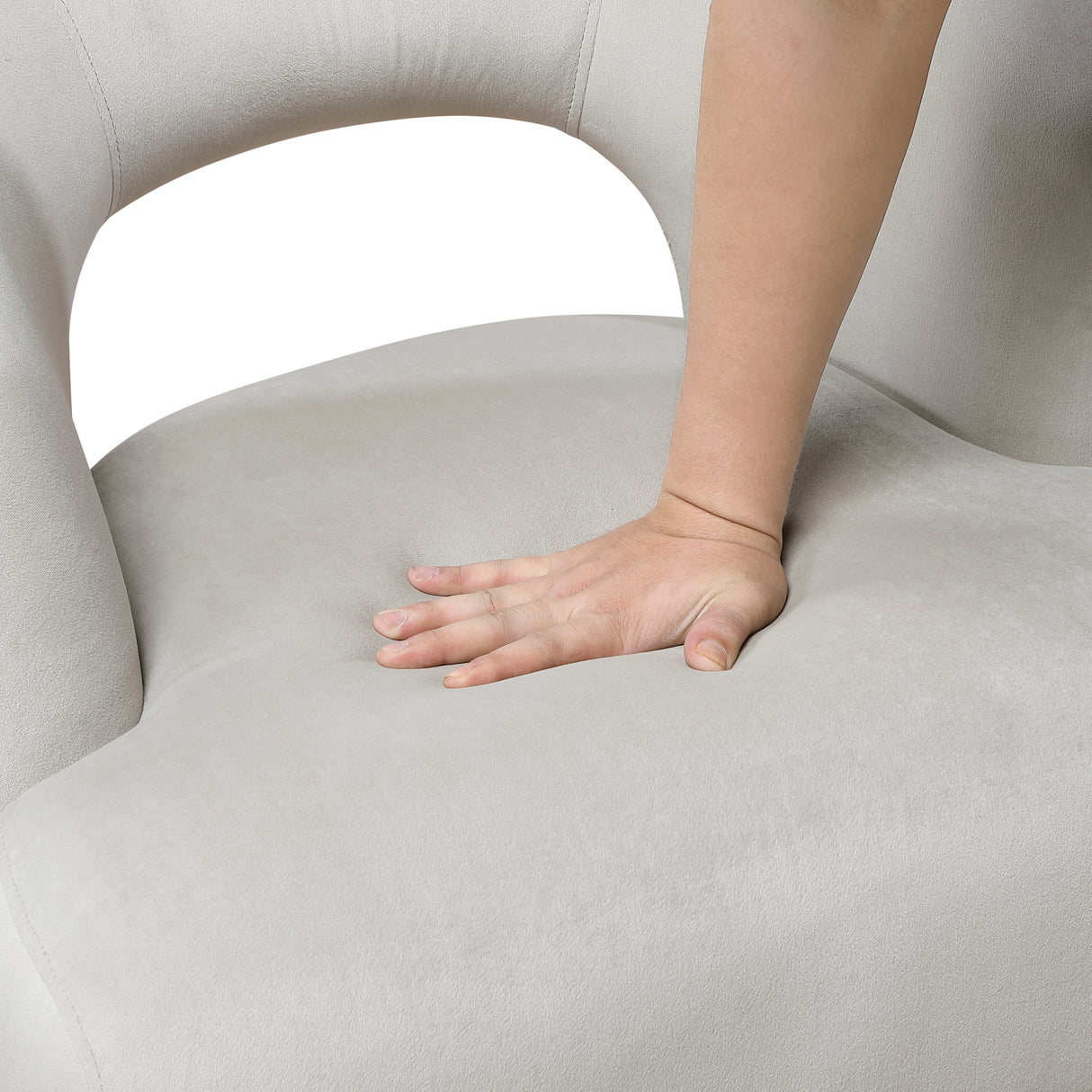 Joyce Beige Swivel Chair from Homelegance - Luna Furniture