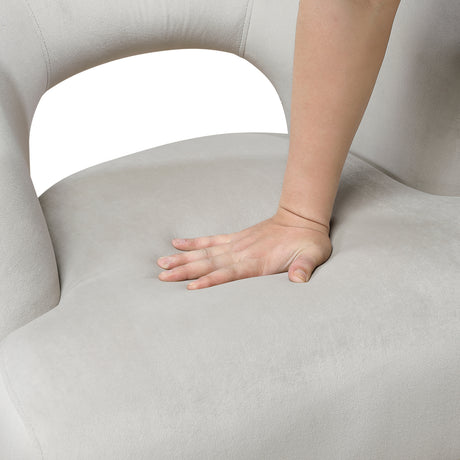 Joyce Beige Swivel Chair from Homelegance - Luna Furniture