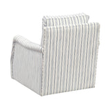 Bowden Off White/Blue Swivel Chair from Homelegance - Luna Furniture