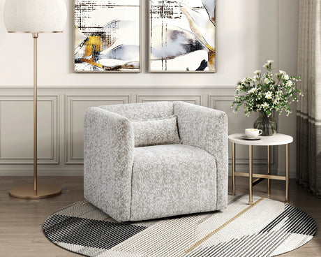 Vienna Beige Swivel Chair from Homelegance - Luna Furniture