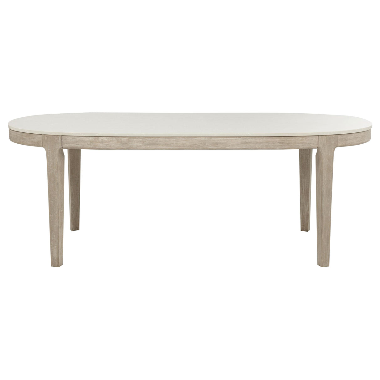 Lucaire 84-inch Cultured Marble Top Dining Table Honed Cream from Coaster - Luna Furniture