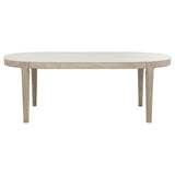 Lucaire 84-inch Cultured Marble Top Dining Table Honed Cream from Coaster - Luna Furniture