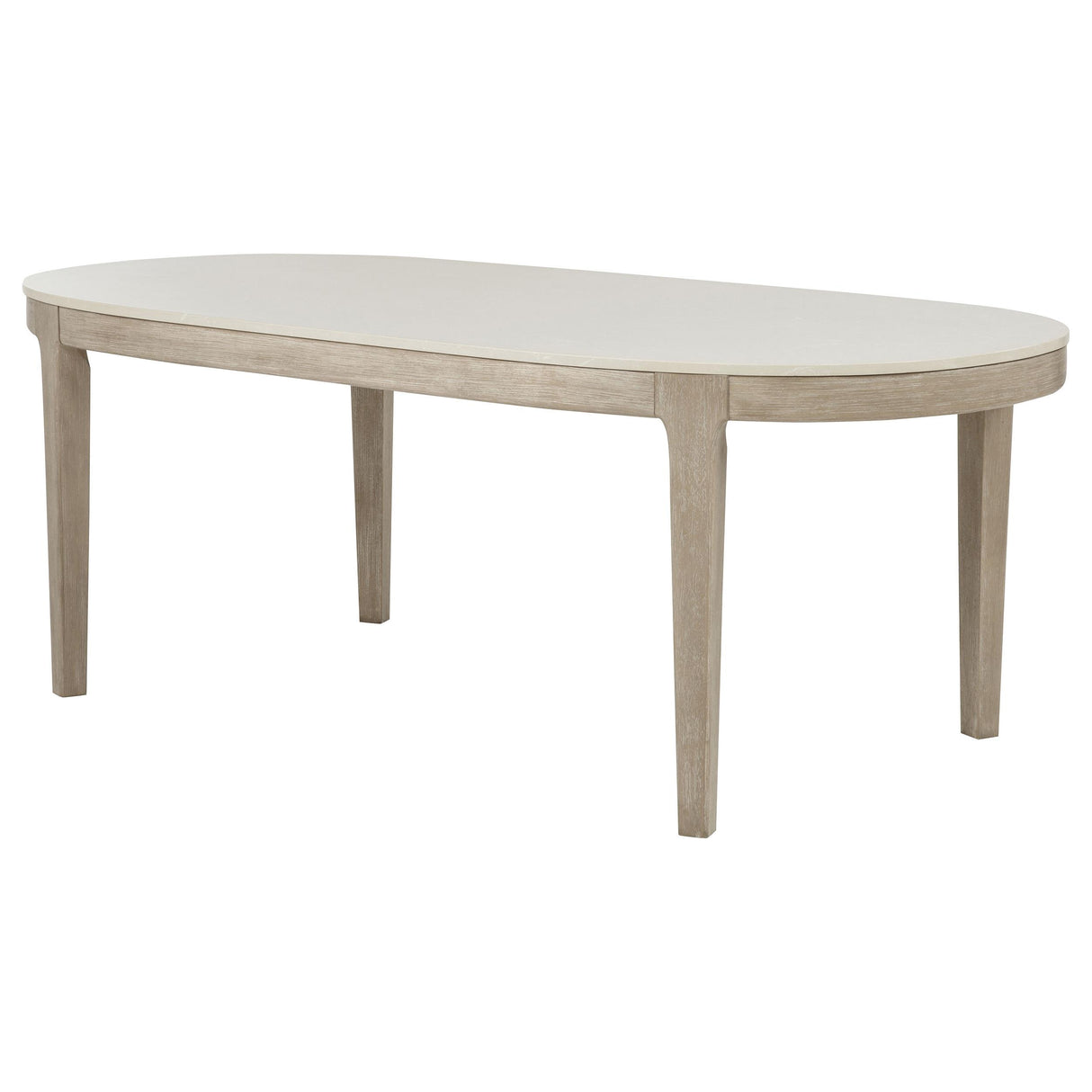 Lucaire 84-inch Cultured Marble Top Dining Table Honed Cream from Coaster - Luna Furniture