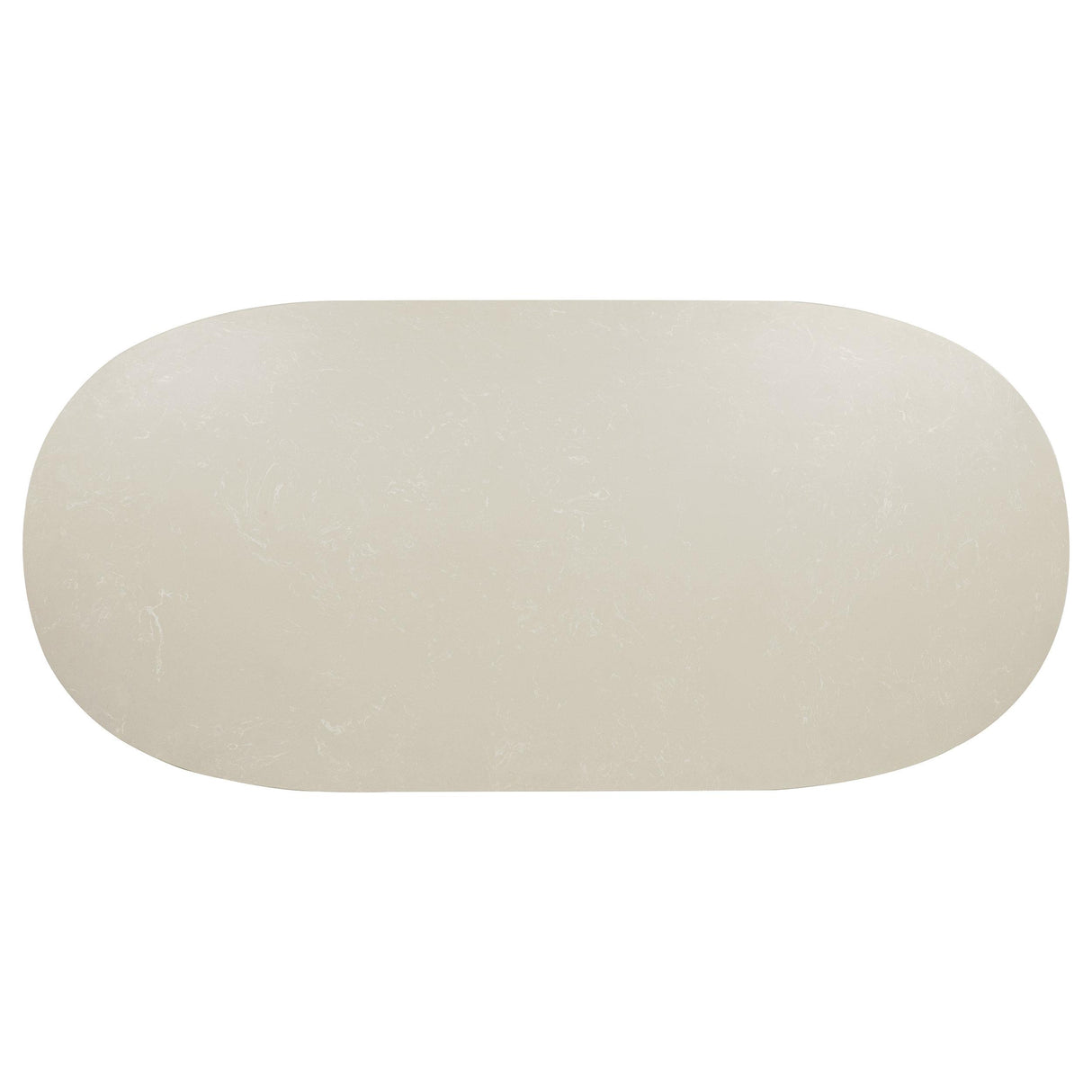 Lucaire 84-inch Cultured Marble Top Dining Table Honed Cream from Coaster - Luna Furniture