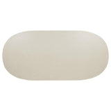 Lucaire 84-inch Cultured Marble Top Dining Table Honed Cream from Coaster - Luna Furniture