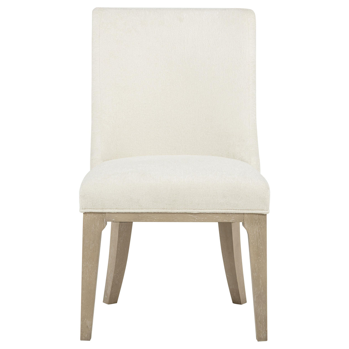 Lucaire Cream / Sandstone Arched Upholstered Dining Side Chair (Set of 2) from Coaster - Luna Furniture