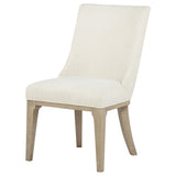Lucaire Cream / Sandstone Arched Upholstered Dining Side Chair (Set of 2) from Coaster - Luna Furniture