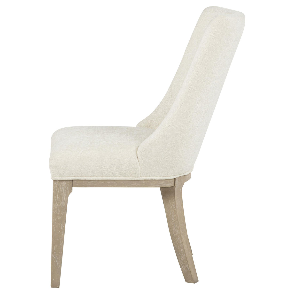 Lucaire Cream / Sandstone Arched Upholstered Dining Side Chair (Set of 2) from Coaster - Luna Furniture