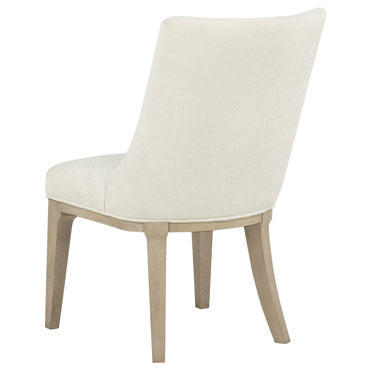 Lucaire Cream / Sandstone Arched Upholstered Dining Side Chair (Set of 2) from Coaster - Luna Furniture