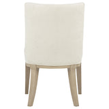 Lucaire Cream / Sandstone Arched Upholstered Dining Side Chair (Set of 2) from Coaster - Luna Furniture