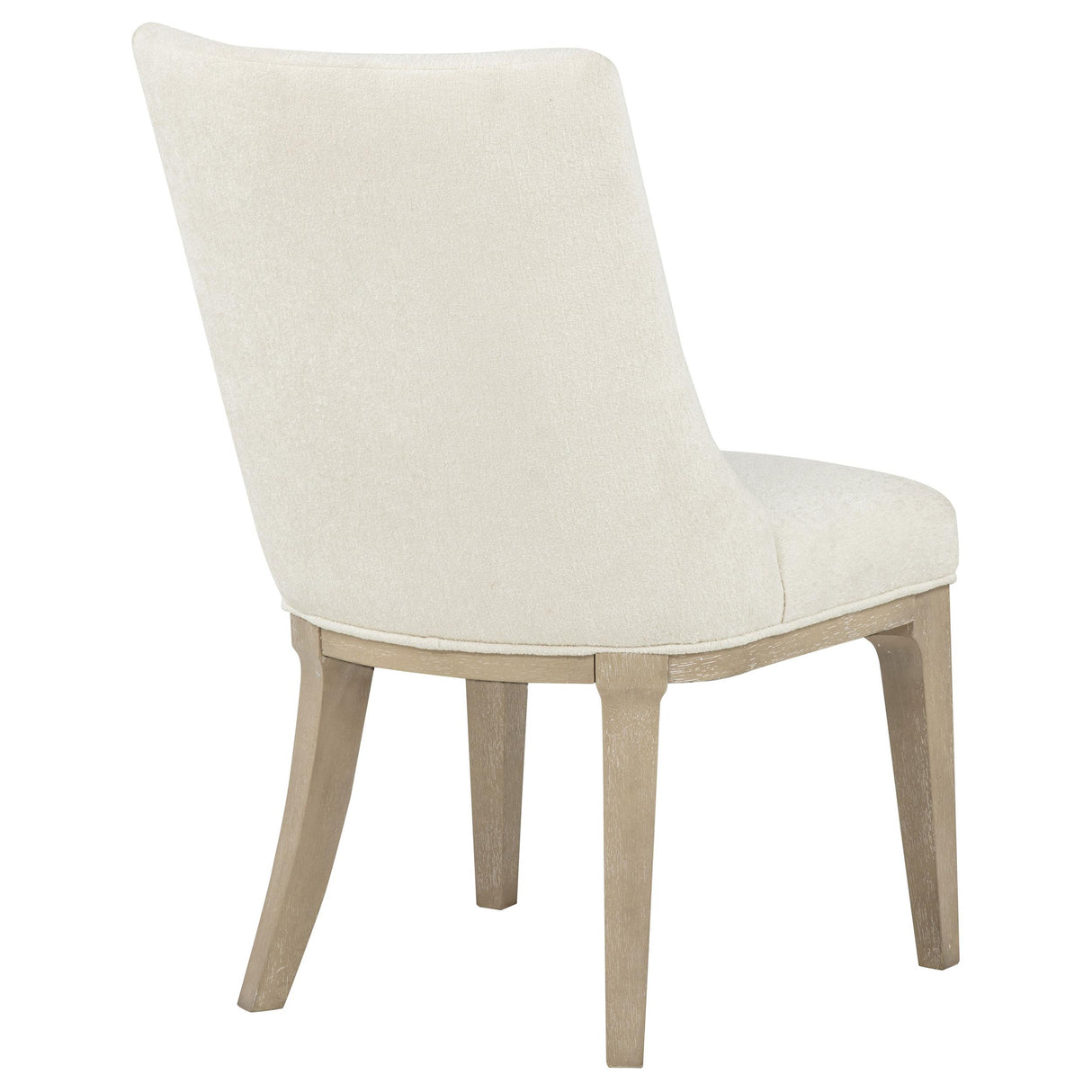 Lucaire Cream / Sandstone Arched Upholstered Dining Side Chair (Set of 2) from Coaster - Luna Furniture