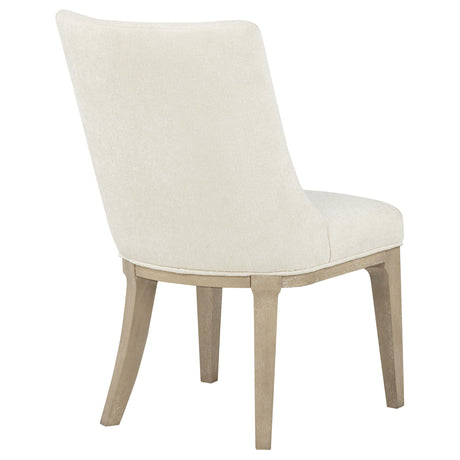 Lucaire Cream/Sandstone Arched Upholstered Dining Side Chair, Set of 2 from Coaster - Luna Furniture