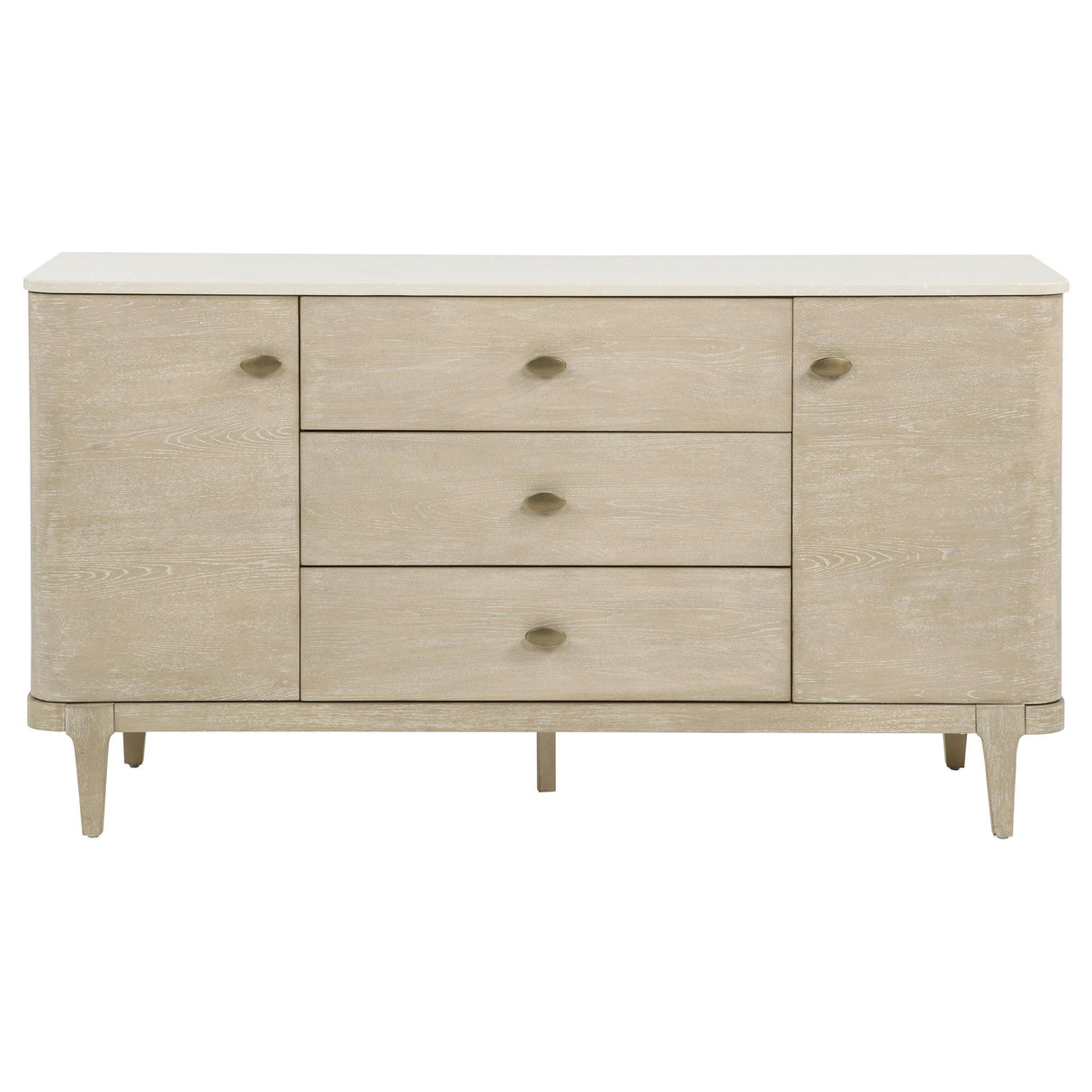 Lucaire Sandstone 2-Door and 3-Drawer Cultured Marble Top Sideboard from Coaster - Luna Furniture