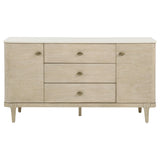 Lucaire Sandstone 2-Door and 3-Drawer Cultured Marble Top Sideboard from Coaster - Luna Furniture