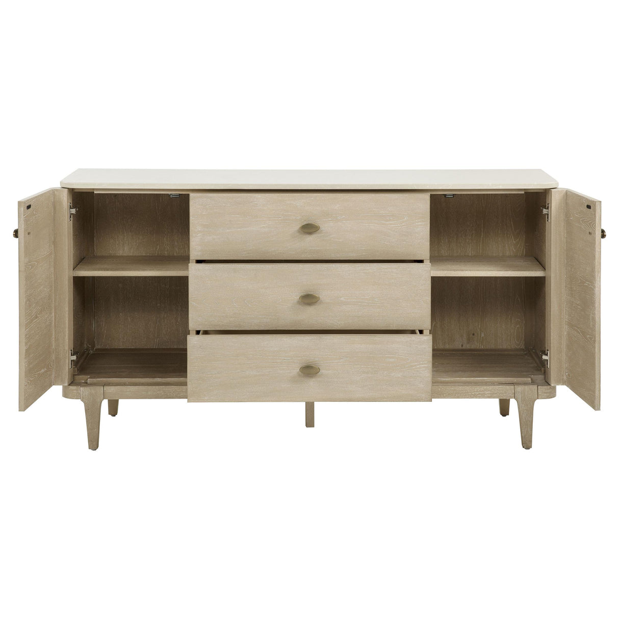 Lucaire Sandstone 2-Door and 3-Drawer Cultured Marble Top Sideboard from Coaster - Luna Furniture