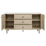 Lucaire Sandstone 2-Door and 3-Drawer Cultured Marble Top Sideboard from Coaster - Luna Furniture